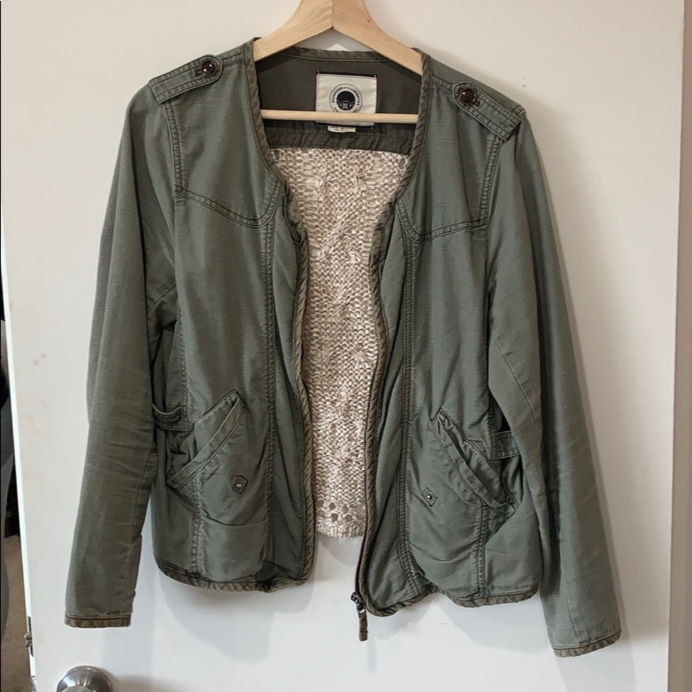 Military-type jacket from Anthropologie.